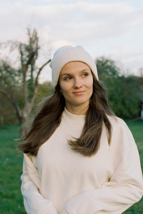 BEANIE x HUETTEHUETTE | natural raw