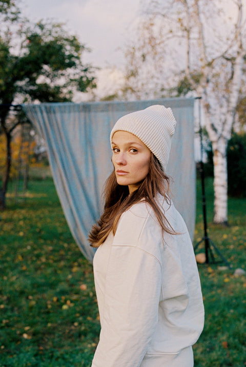 BEANIE x HUETTEHUETTE | natural raw