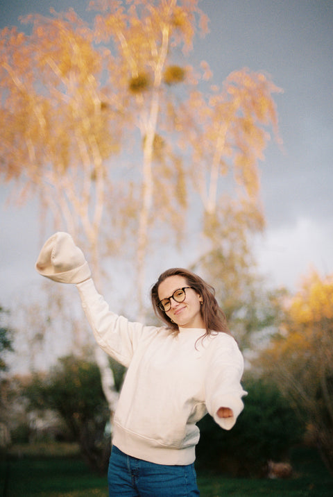 BEANIE x HUETTEHUETTE | natural raw